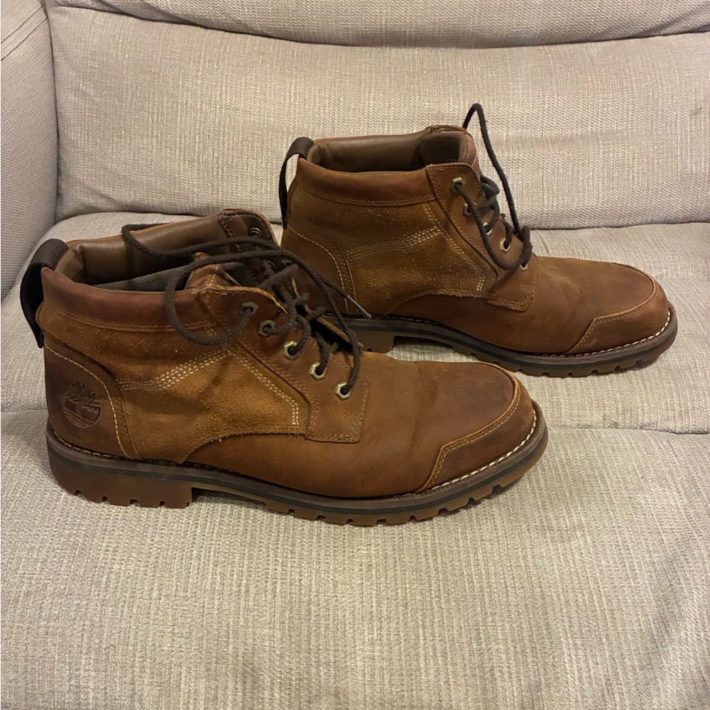 Timberland Men's Tan Leather Ankle Boots